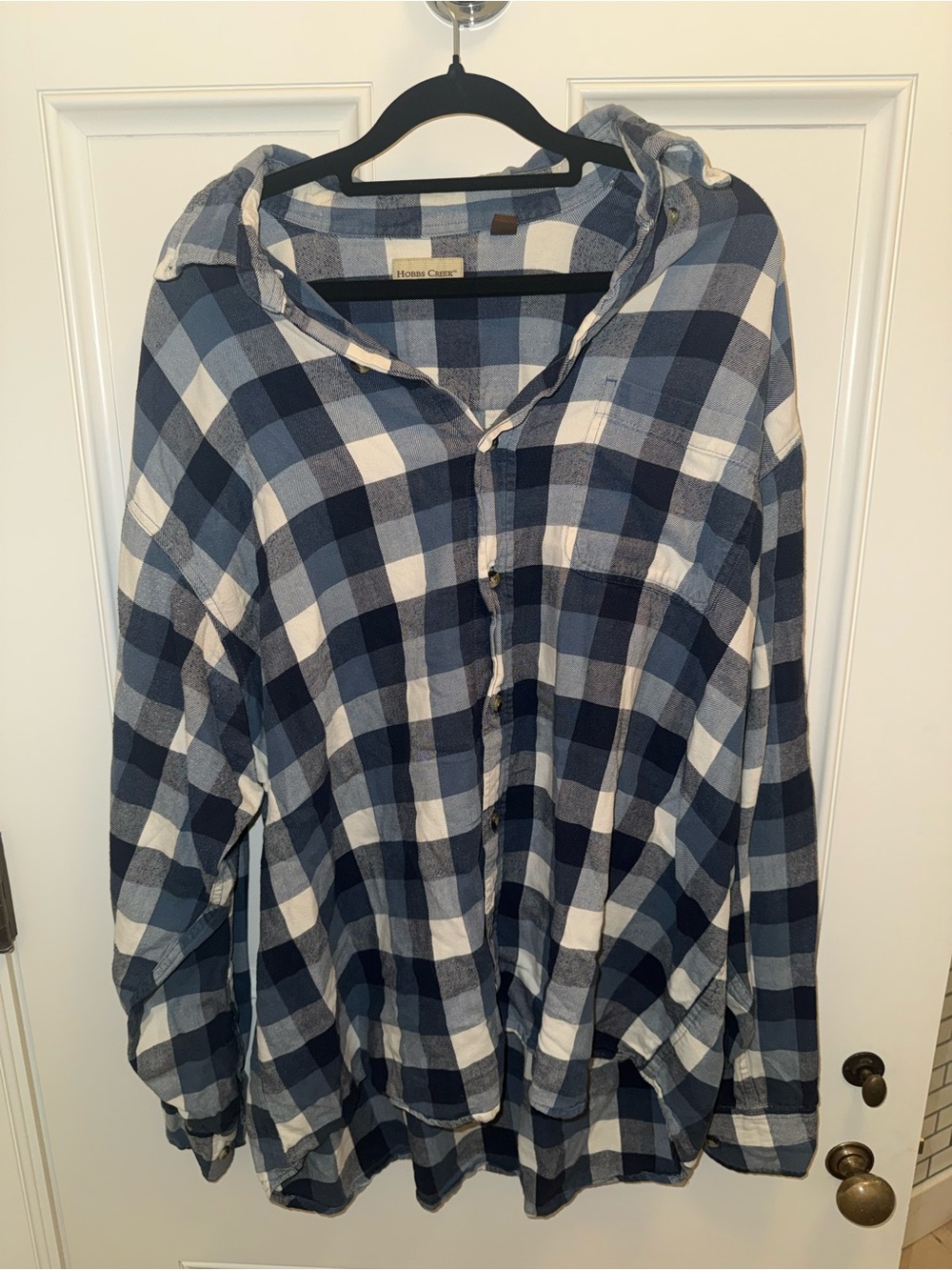 Hobbs Creek Blue & White Plaid Button-Down Shirt